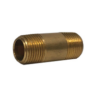 113RB-B6 ANDERSON RED BRASS FITTING<BR>1/4" NPT MALE X 6" LONG NIPPLE