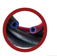 1A-351-0705 FREELIN-WADE TUBING<BR>WELD SPATTER 1/4" X .160" 1000' BLUE/RED