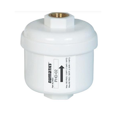 PHD-02 NUMATICS/AVENTICS IN-LINE FILTER PH SERIES 1/4" NPT FEMALE IN/OUT 0.3 MICRON