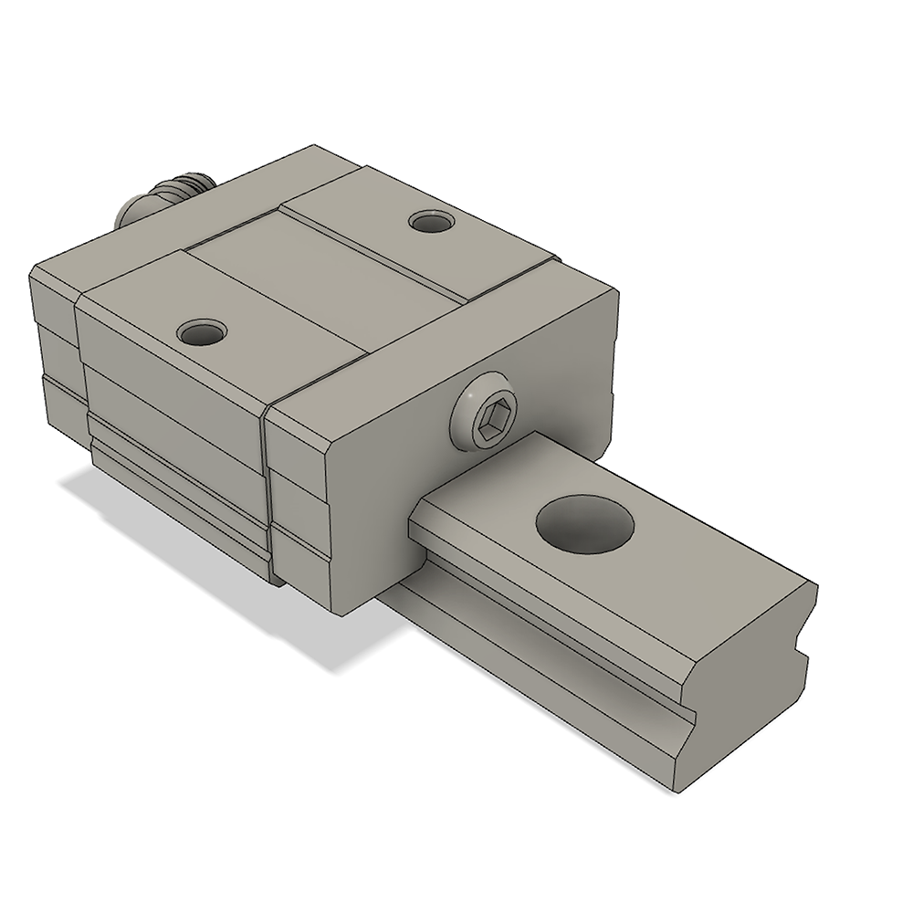 LSD15HS2X640S20BN-M4 AIRTAC LOW PROFILE RAIL ASSEMBLY<br>LSD 15MM, SQUARE MOUNT, SHORT BODY, RAIL L = 640MM, LIGHT PRELOAD, NORMAL ACCURACY, QTY: 2 BLOCKS
