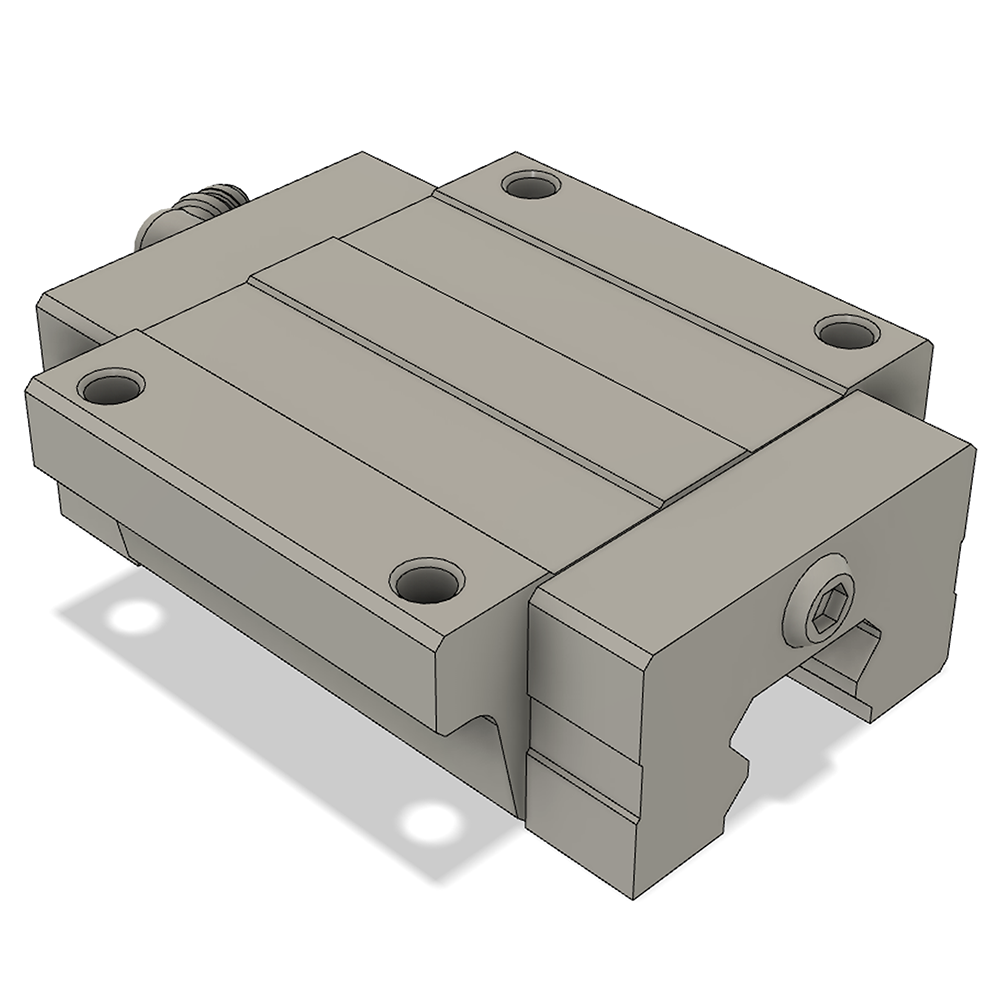 LSH20BK-F1N-H-SB-M6 AIRTAC PROFILE RAIL BEARING<br>LSH 20MM SERIES, HIGH ACCURACY WITH MEDIUMIUM PRELOAD (SB), TOP MOUNTING FLANGE - NORMAL BODY