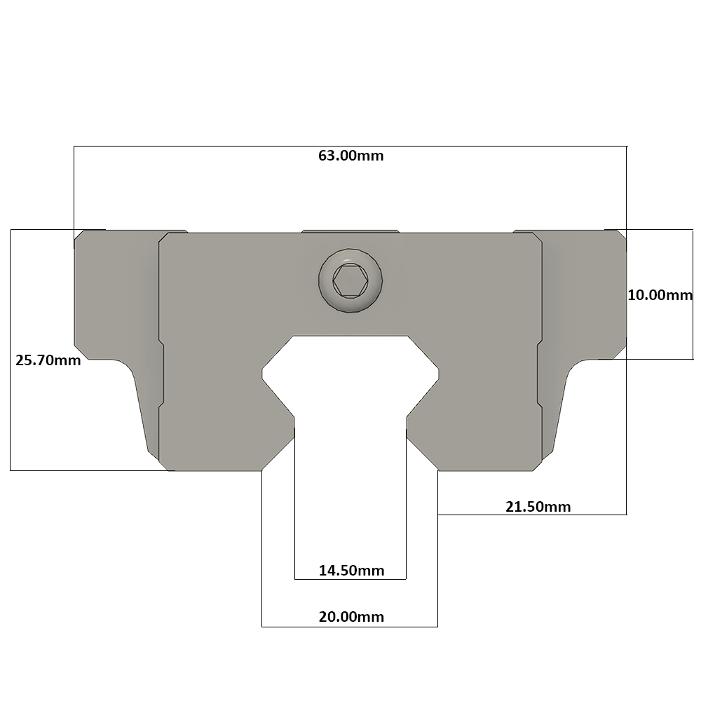 LSH20BK-F1N-H-D-M6 AIRTAC PROFILE RAIL BEARING<br>LSH 20MM SERIES, HIGH ACCURACY WITH NO PRELOAD (D) STANDARD, TOP MOUNTING FLANGE - NORMAL BODY