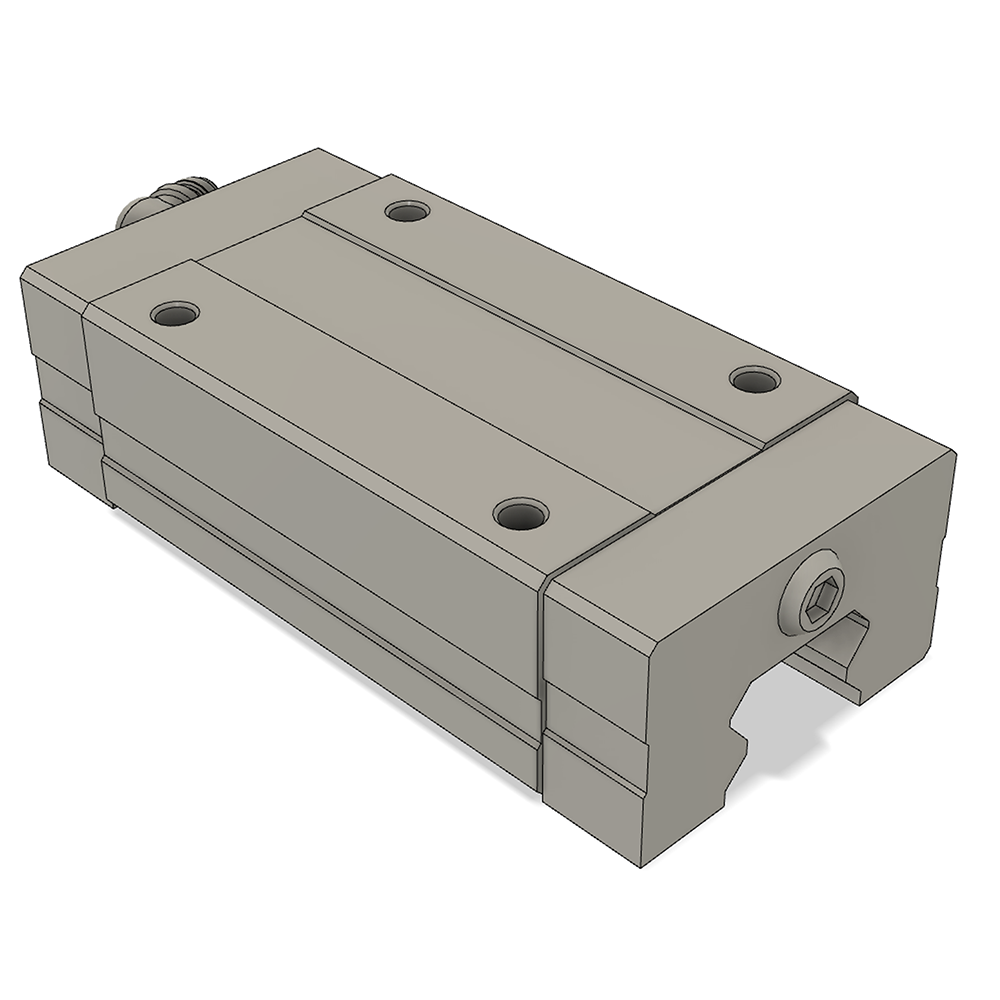 LSH20BK-HL-H-D-M6 AIRTAC PROFILE RAIL BEARING<br>LSH 20MM SERIES, HIGH ACCURACY WITH NO PRELOAD (D) STANDARD, SQUARE MOUNT - LONG BODY