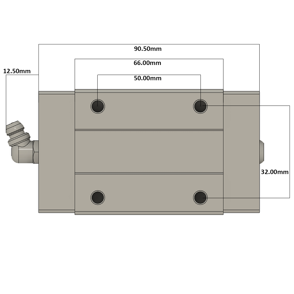 LSH20BK-HN-H-D-M6 AIRTAC PROFILE RAIL BEARING<br>LSH 20MM SERIES, HIGH ACCURACY WITH NO PRELOAD (D) STANDARD, SQUARE MOUNT - NORMAL BODY