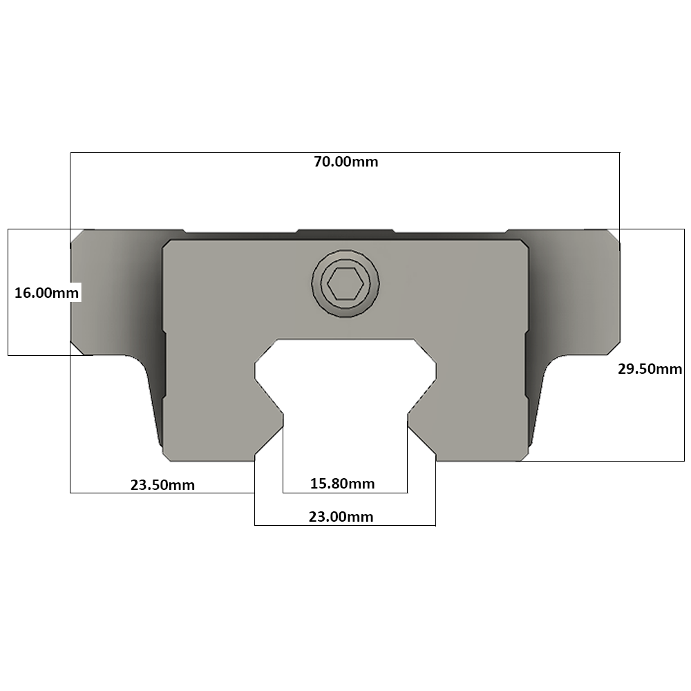 LSH25BK-F2L-H-D-M6 AIRTAC PROFILE RAIL BEARING<br>LSH 25MM SERIES, HIGH ACCURACY WITH NO PRELOAD (D) STANDARD, BOTTOM MOUNTING FLANGE - LONG BODY