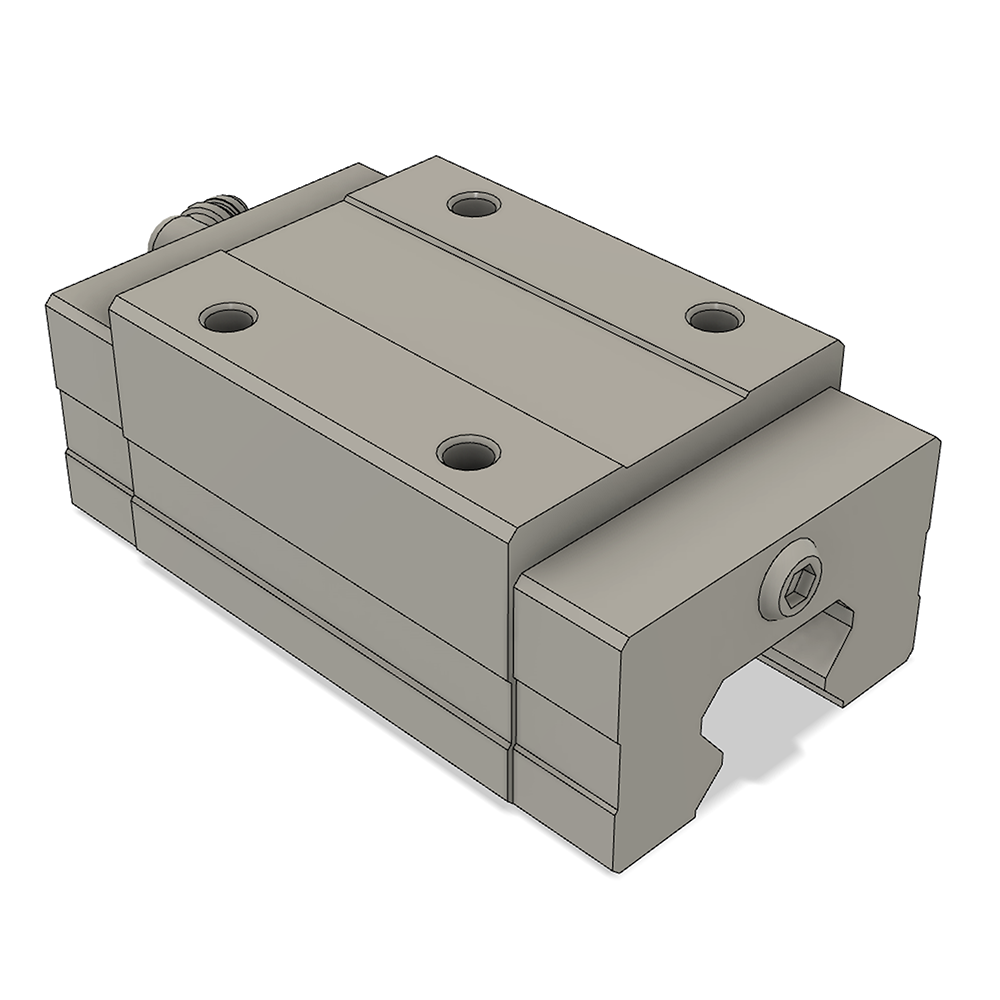 LSH25BK-HN-N-SB-M6 AIRTAC PROFILE RAIL BEARING<br>LSH 25MM SERIES, NORMAL ACCURACY WITH MEDIUMIUM PRELOAD (SB), SQUARE MOUNT - NORMAL BODY