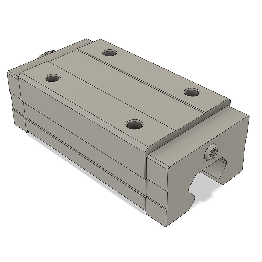 LSH30BK-HL-N-B-M6 AIRTAC PROFILE RAIL BEARING<br>LSH 30MM SERIES, NORMAL ACCURACY WITH LIGHT PRELOAD (B), SQUARE MOUNT - LONG BODY