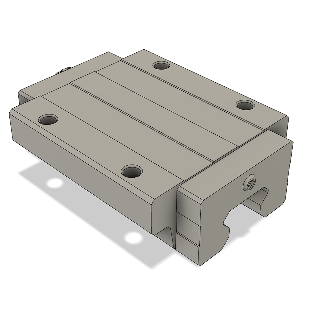 LSH35BK-F1L-H-B-M6 AIRTAC PROFILE RAIL BEARING<br>LSH 35MM SERIES, HIGH ACCURACY WITH LIGHT PRELOAD (B), TOP MOUNTING FLANGE - LONG BODY