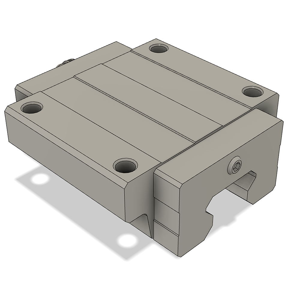 LSH35BK-F1N-H-D-M6 AIRTAC PROFILE RAIL BEARING<br>LSH 35MM SERIES, HIGH ACCURACY WITH NO PRELOAD (D) STANDARD, TOP MOUNTING FLANGE - NORMAL BODY