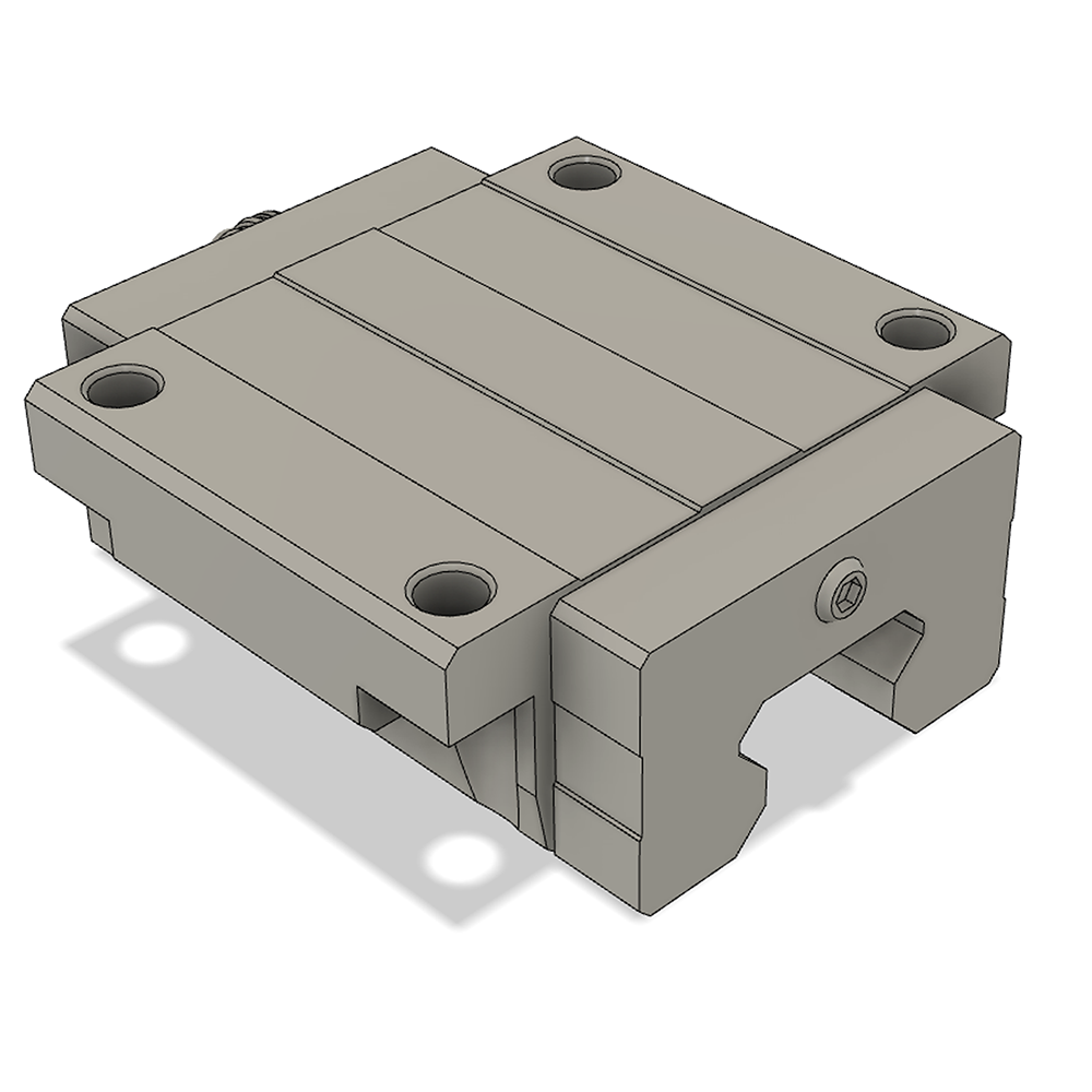 LSH35BK-F2N-N-SB-M6 AIRTAC PROFILE RAIL BEARING<br>LSH 35MM SERIES, NORMAL ACCURACY WITH MEDIUMIUM PRELOAD (SB), BOTTOM MOUNTING FLANGE - NORMAL BODY