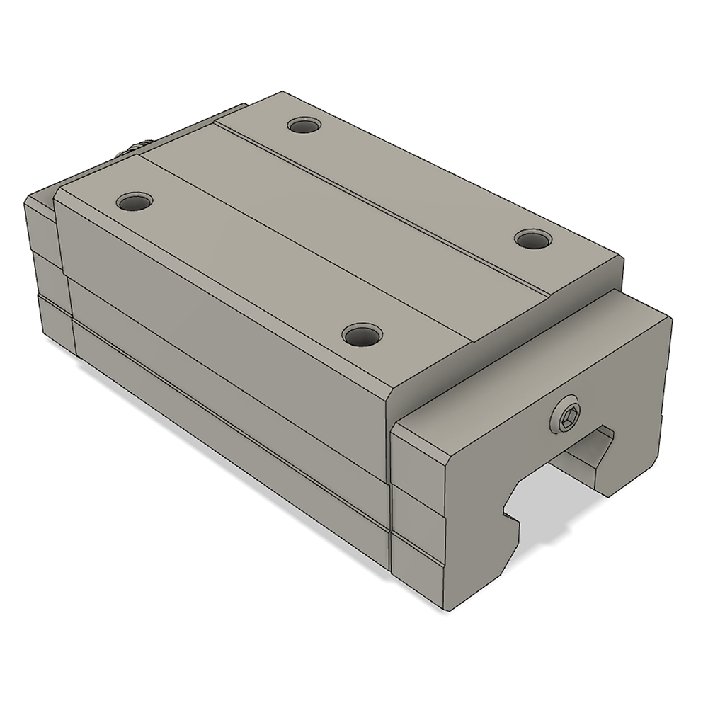 LSH35BK-HL-H-D-M6 AIRTAC PROFILE RAIL BEARING<br>LSH 35MM SERIES, HIGH ACCURACY WITH NO PRELOAD (D) STANDARD, SQUARE MOUNT - LONG BODY