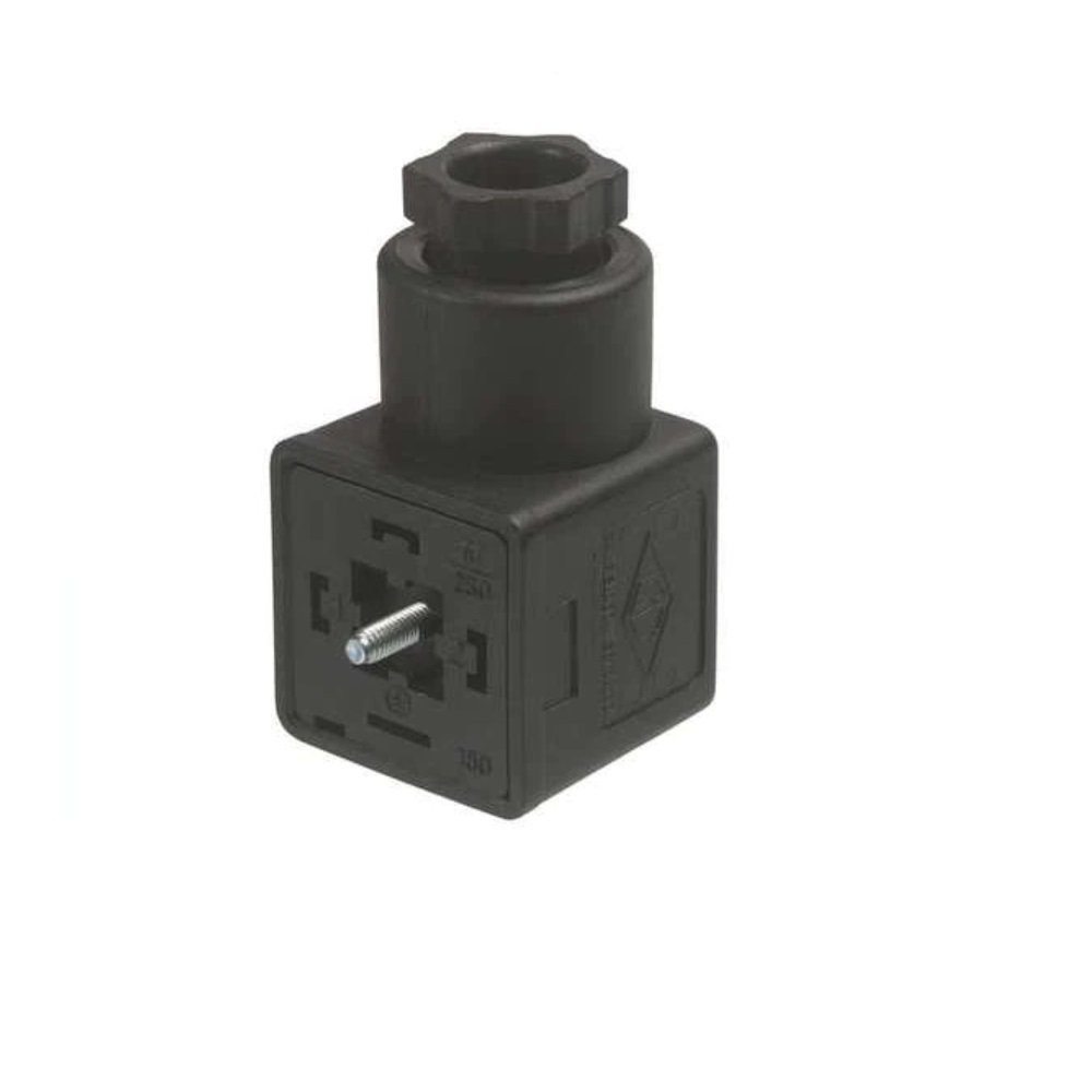 5100-1091000 CANFIELD SOLENOID VALVE CONNECTOR<BR>FORM A DIN 3+G PG11 CG FW (BK)