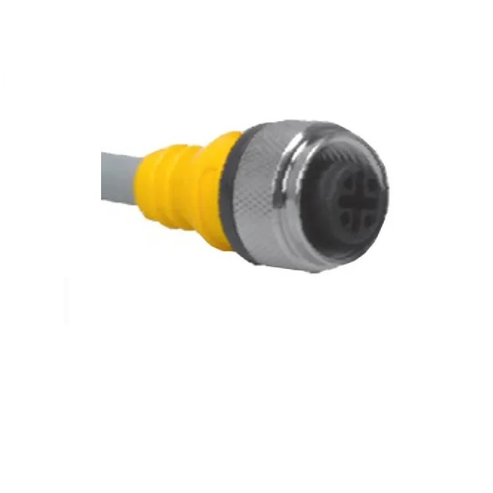 RKL 4.43-4 TURCK CORDSET<BR>4 PIN M12 FEMALE STR 4M PVC YE 22AWG 250VAC/DC