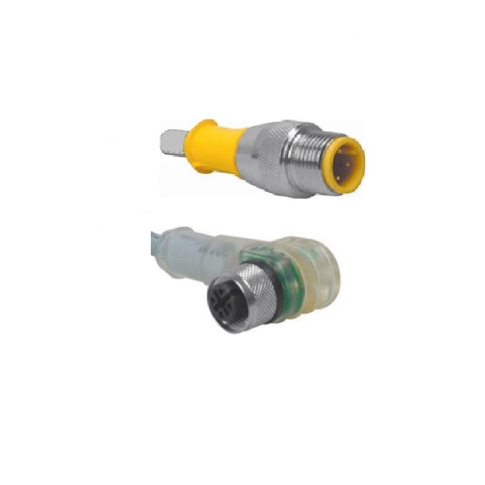 WK 4T-3-P7X2-RS 4T TURCK CORDSET<BR>3 PIN M12 F/M ELB/STR 3M PVC GY 20AWG 10-30VDC PNP LED