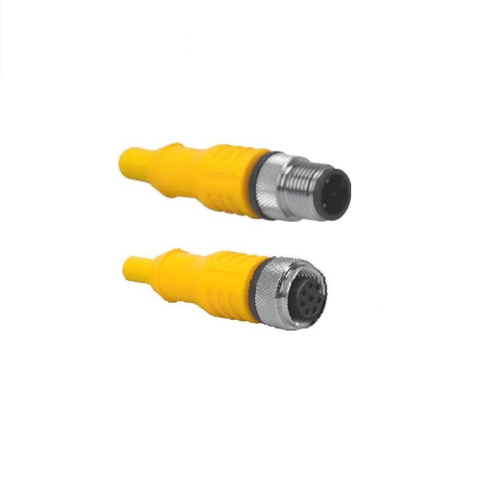 RKC 4.4T-2-RSC 4.4T/S3060 TURCK CORDSET<BR>4 PIN M12 F/M STR 2M TPE YE WELD 18AWG 250VAC/DC