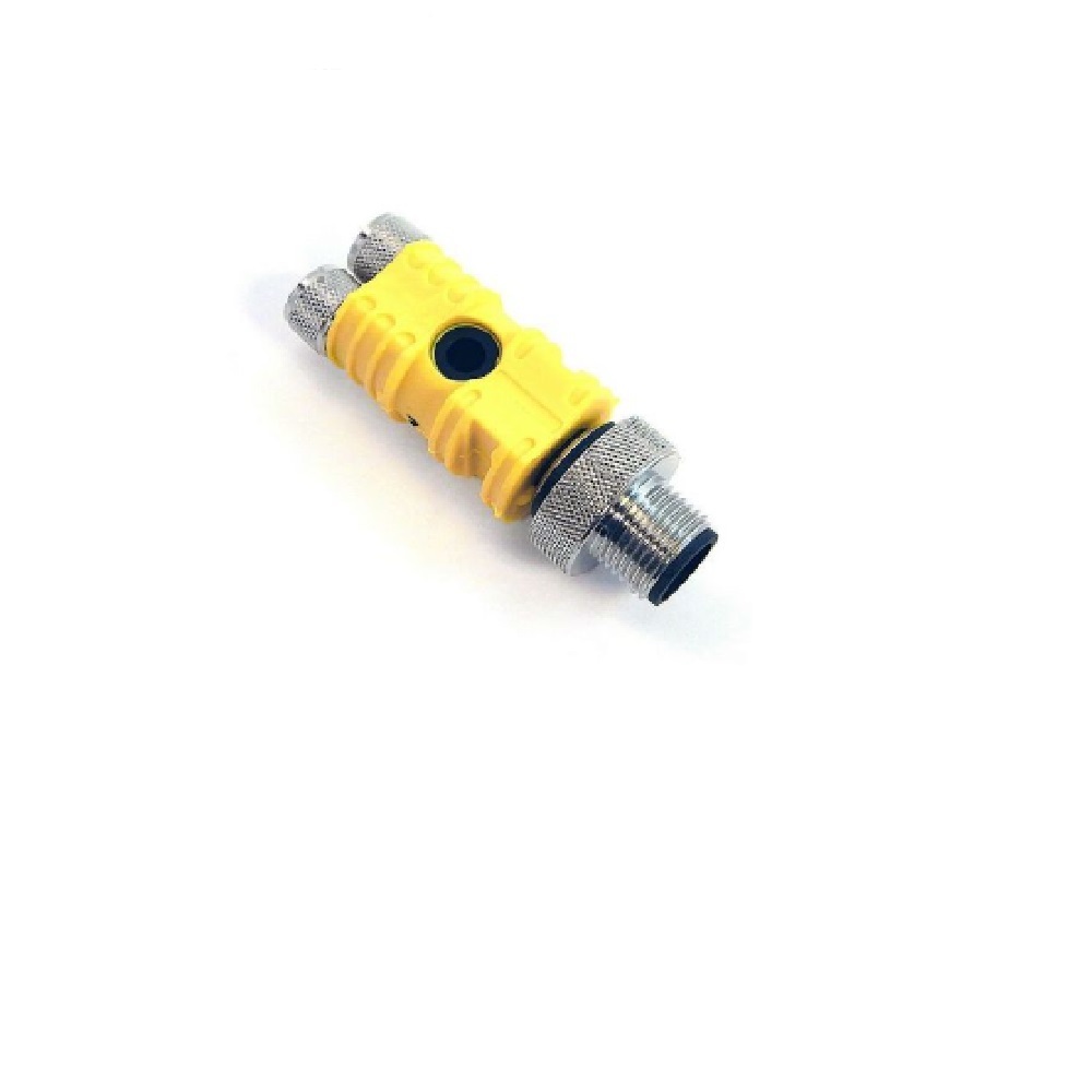 VBRS 4.4-2SKM 3/S857 TURCK SPLITTER<BR>4 PIN "Y" M12 M/F/F 60VAC/75VDC