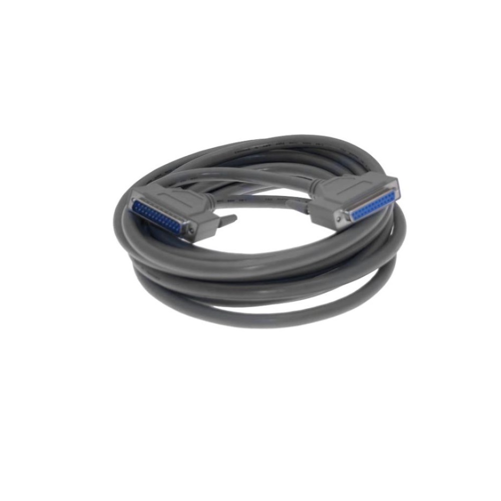DB25-MFP-12M MENCOM CORDSET<BR>25 PIN SUB-D M/F STR 12M PVC GY 24AWG