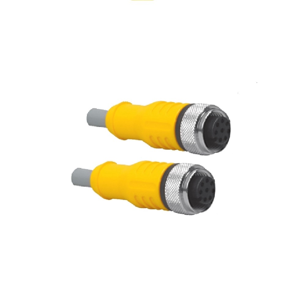RK 4.5T-5-RK 4.5T TURCK CORDSET<BR>5 PIN M12 F/F STR 5M PVC GY 22AWG 250VAC/DC