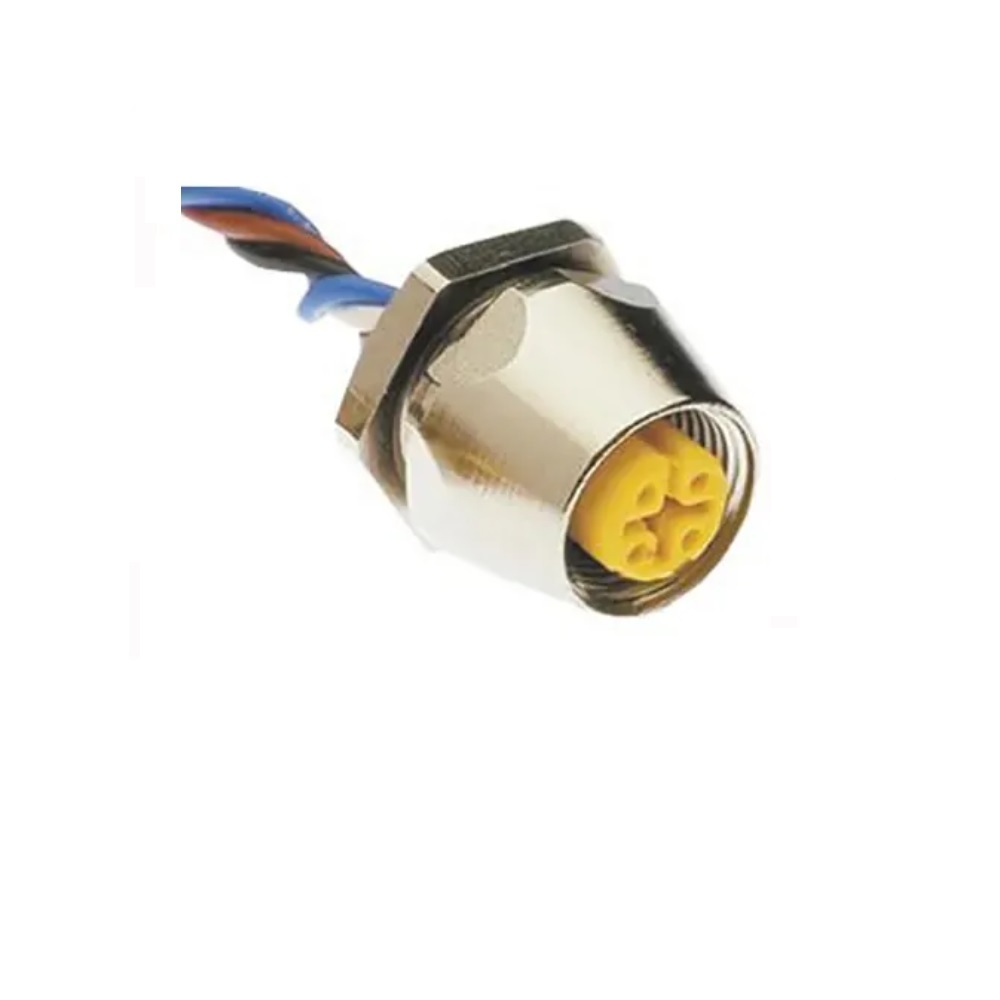 FKV 4.4-0.5/18.25 TURCK CIRCULAR CONNECTOR<BR>4 PIN M12 FEMALE STR FM 0.5M 22AWG 1/4" NPT THR SS 250VAC/DC