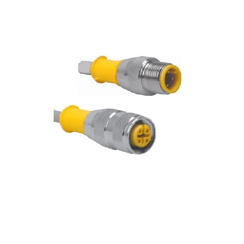 RK 4.5T-8-RS 4.5T/S653 TURCK CORDSET<BR>5 PIN M12 F/M STR 8M PVC GY 22AWG 250VAC/DC