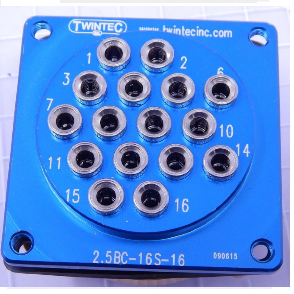 2.5BC-16S-16 TWINTEC CONNECTOR<BR>16 LINES 5/32" TUBE SOCKET