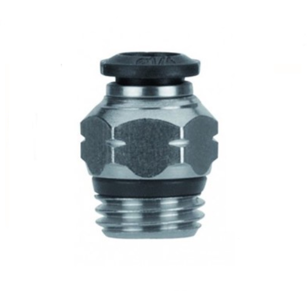 50000N-6-1/8 AIGNEP PLASTIC PUSH-IN FITTING<BR>6MM TUBE X 1/8" G MALE