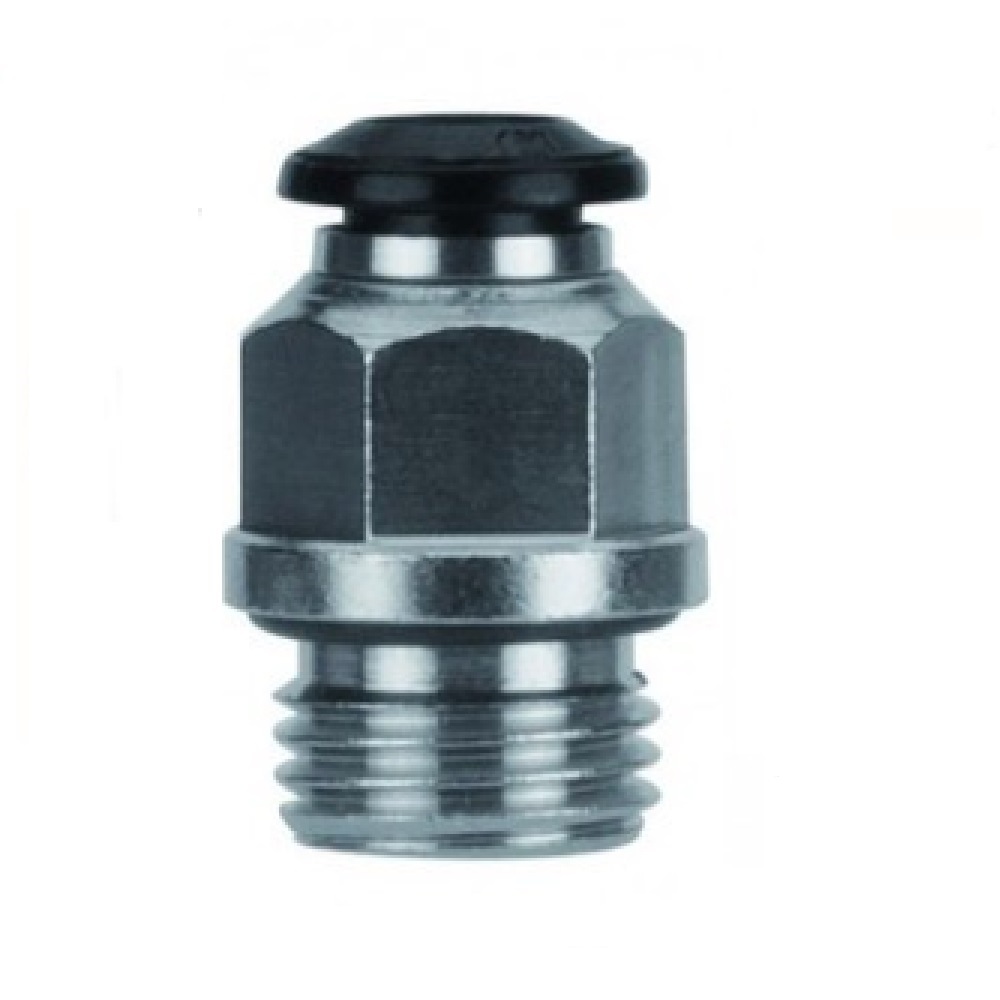 50020N-6-M5 AIGNEP PLASTIC PUSH-IN FITTING<BR>6MM TUBE X M5 STRAIGHT