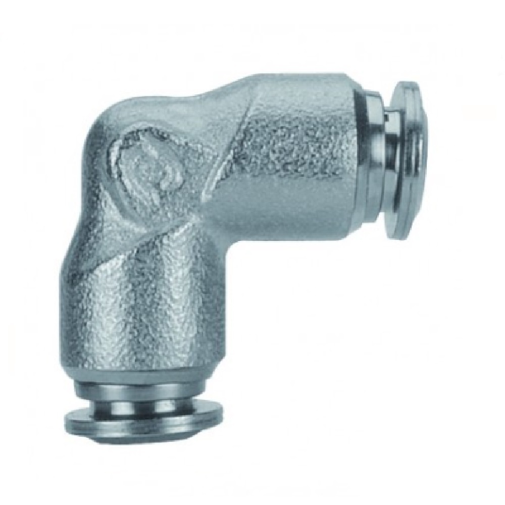 57130-6 AIGNEP NP BRASS PUSH-IN FITTING<BR>6MM TUBE UNION ELBOW