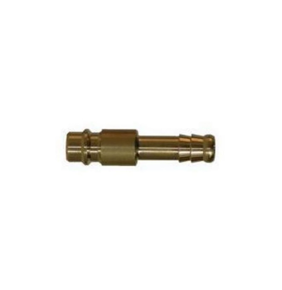 21SFTF06MXX  RECTUS BRASS MINI COUPLER<BR>1/4 BARB STRAIGHT-THRU