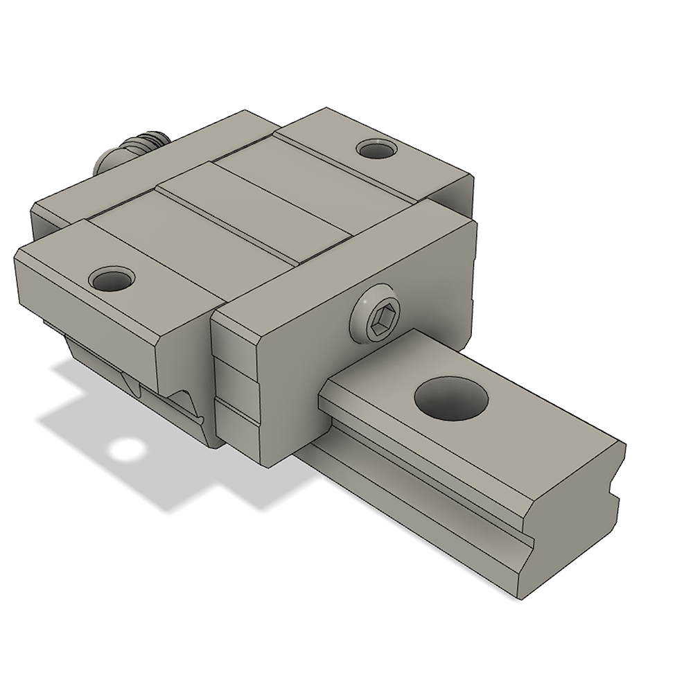 LSD30F1S1X600S20BH-M6 AIRTAC LOW PROFILE RAIL ASSEMBLY<br>LSD 30MM, TOP MOUNT FLANGE, SHORT BODY, RAIL L = 600MM, LIGHT PRELOAD, HIGH ACCURACY, QTY: 1 BLOCK