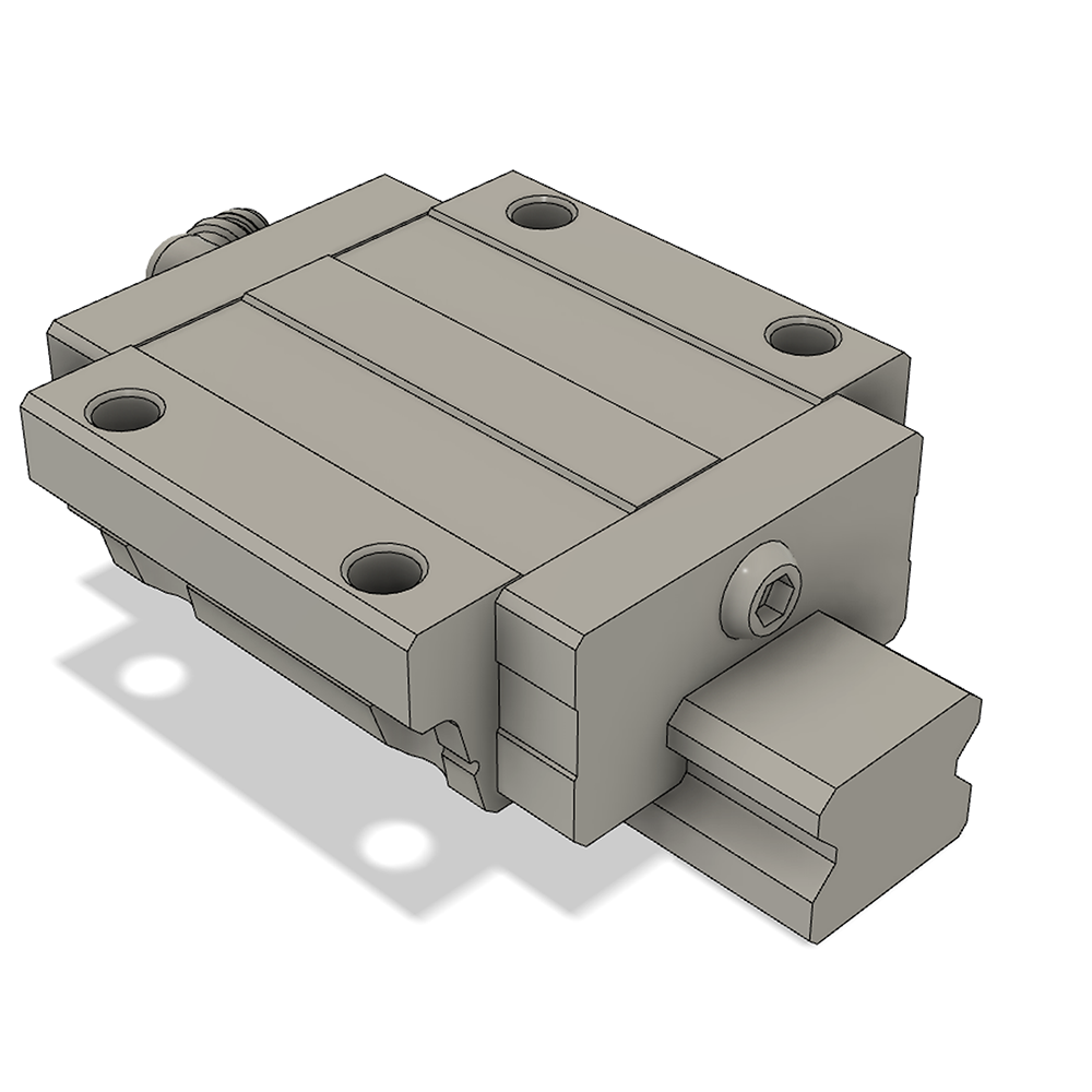 LSD30F2N2X2440S20BH-M6 AIRTAC LOW PROFILE RAIL ASSEMBLY<br>LSD 30MM, BOTTOM MOUNT FLANGE, NORMAL BODY, RAIL L = 2440MM, LIGHT PRELOAD, HIGH ACCURACY, QTY: 2 BLOCKS