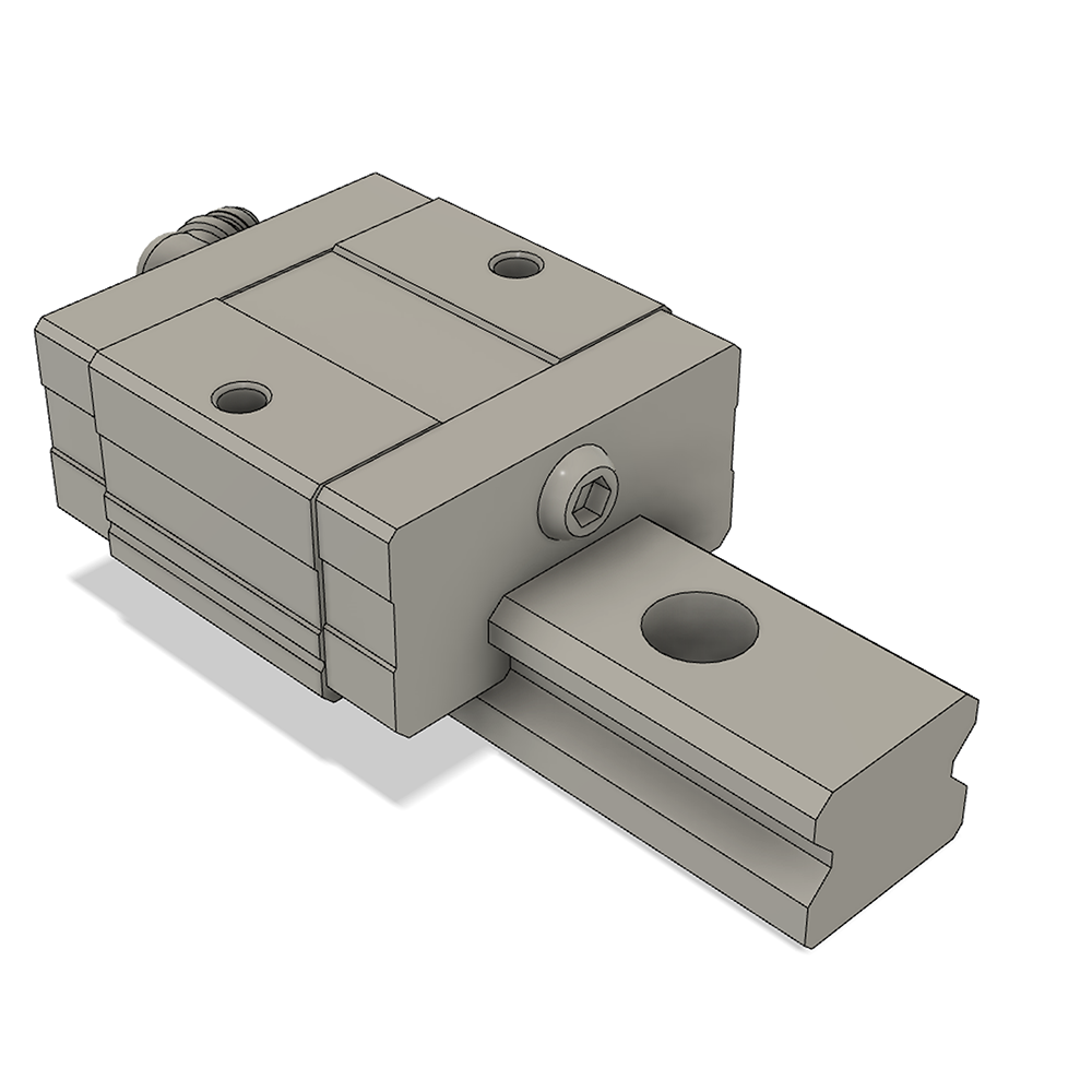 LSD30HS1X280S20BH-M6 AIRTAC LOW PROFILE RAIL ASSEMBLY<br>LSD 30MM, SQUARE MOUNT, SHORT BODY, RAIL L = 280MM, LIGHT PRELOAD, HIGH ACCURACY, QTY: 1 BLOCK