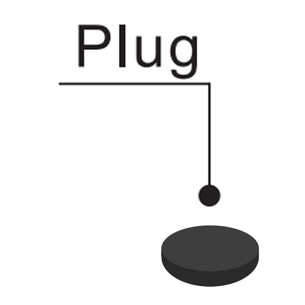 LSH15 AIRTAC LINEAR RAIL PARTS<br>RAIL MOUNTING HOLE PLASTIC PLUG COVER FOR 15 SERIES - M4