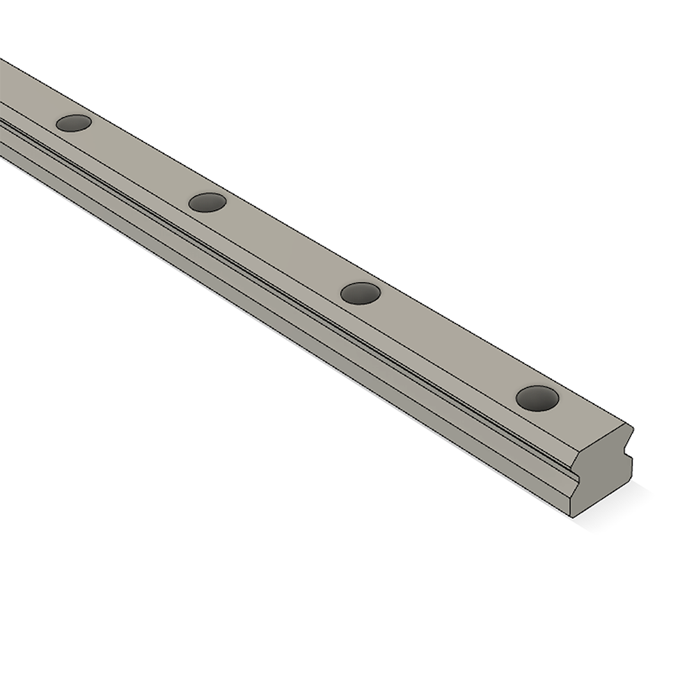 LSD30RLX1640-S20-H-D AIRTAC LOW PROFILE RAIL<br>LSD 30MM SERIES, HIGH ACCURACY, 20MM END TO FIRST HOLE, CUT TO LENGTH OF 1640MM