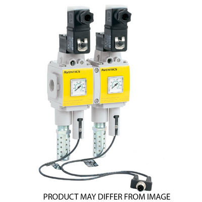 8652A8S24F201F1 NUMATICS/AVENTICS SOLENOID REDUN SAFETY EXH VALVE W/ SLOW ST 652 SERIES 3/2, 1/2" NPT, 24 VDC, VERT SOL, W/ LED CONN, LP GAUGE PSI, MUFF & NO OVRRD