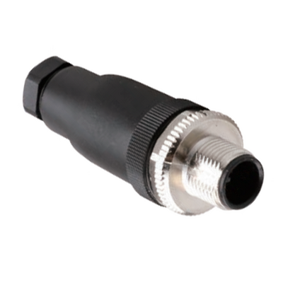 LS12.5-0/C(BU) ELCO M12 FIELD ATTACHABLE SCREW TERMINAL CONNECTORS 5 PIN MALE STRAIGHT