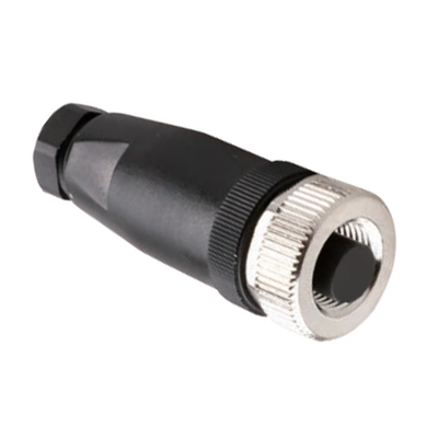 LSO12.4-0/C(BU) ELCO M12 FIELD ATTACHABLE SCREW TERMINAL CONNECTORS 4 PIN FEMALE STRAIGHT