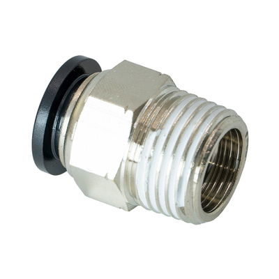 PC1/2-1/2NPT FLOFLEX FLOFLEX COMPOSITE PUSH-IN PNEUMATIC FITTING, 1/2" TUBE X 1/2" NPT MALE REDUCER