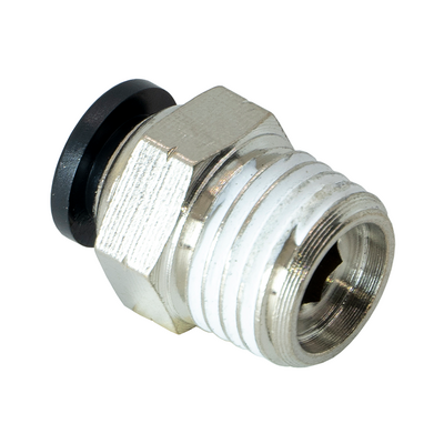 PC6-1/4NPT FLOFLEX FLOFLEX COMPOSITE PUSH-IN PNEUMATIC FITTING, 6MM TUBE X 1/4" NPT MALE REDUCER