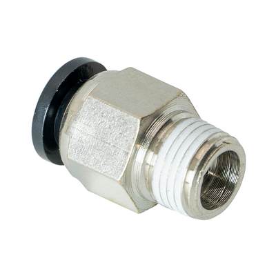 PC6-1/8PT FLOFLEX FLOFLEX COMPOSITE PUSH-IN PNEUMATIC FITTING, 6MM TUBE X 1/8" BSPT MALE REDUCER