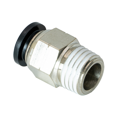 PC8-1/4NPT FLOFLEX FLOFLEX COMPOSITE PUSH-IN PNEUMATIC FITTING, 8MM TUBE X 1/4" NPT MALE REDUCER