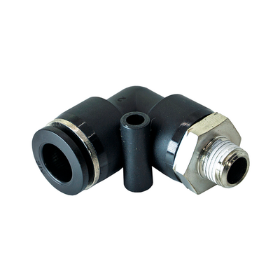 PL3/8-1/8NPT FLOFLEX FLOFLEX COMPOSITE PUSH-IN PNEUMATIC FITTING, 3/8" TUBE X 1/8" NPT MALE 90 DEGREE REDUCING ELBOW