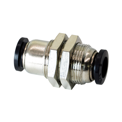 PM5/16 FLOFLEX FLOFLEX COMPOSITE PUSH-IN PNEUMATIC FITTING, 5/16" TUBE UNION BULKHEAD