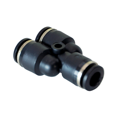 PY1/4 FLOFLEX FLOFLEX COMPOSITE PUSH-IN PNEUMATIC FITTING, 1/4" TUBE UNION "Y"
