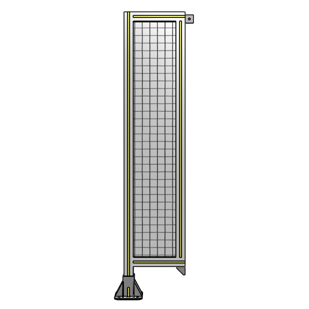 A1-1400-0300-0150-TYMFK SINGLE PANEL-LEG ON LEFT WITH TIE PLATES AND ANGLE 1400MM X 300MM 1" MESH, AS A KIT