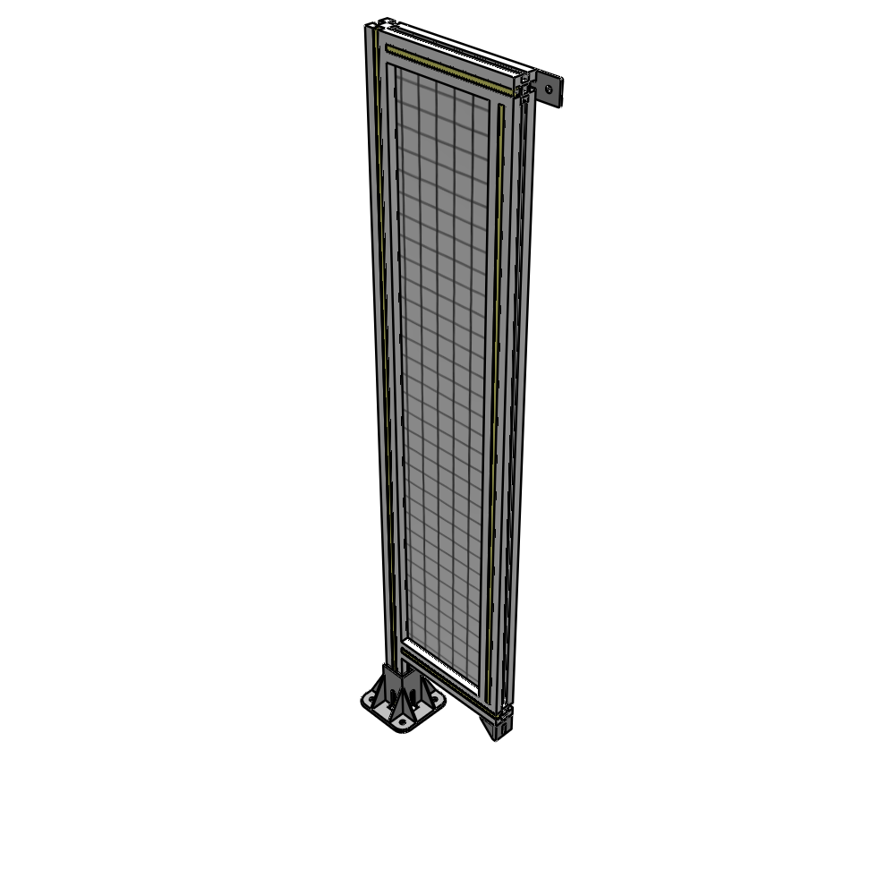 A1-1400-0300-0150-TYMFK SINGLE PANEL-LEG ON LEFT WITH TIE PLATES AND ANGLE 1400MM X 300MM 1" MESH, AS A KIT