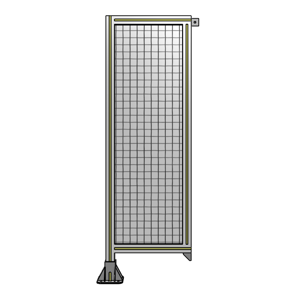 A1-1400-0450-0150-TYMFK SINGLE PANEL-LEG ON LEFT WITH TIE PLATES AND ANGLE 1400MM X 450MM 1" MESH, AS A KIT