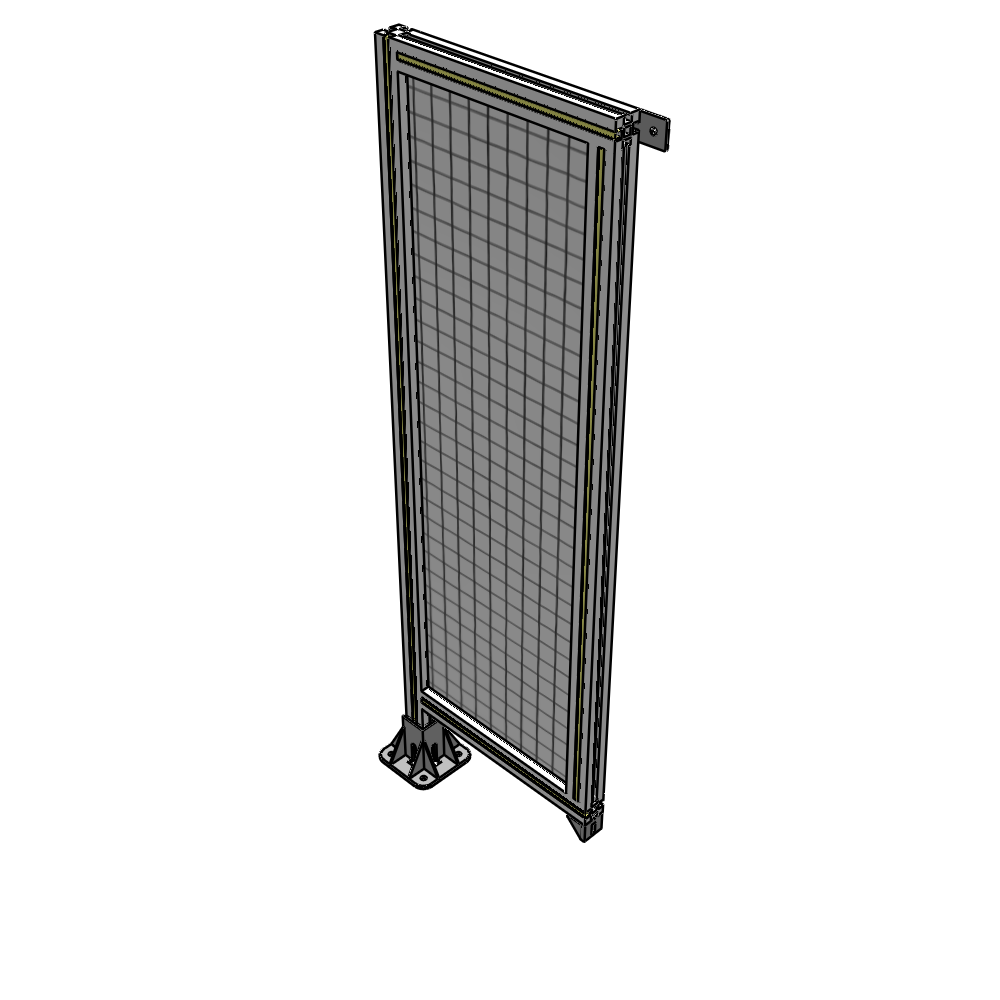 A1-1400-0450-0150-TYMFK SINGLE PANEL-LEG ON LEFT WITH TIE PLATES AND ANGLE 1400MM X 450MM 1" MESH, AS A KIT