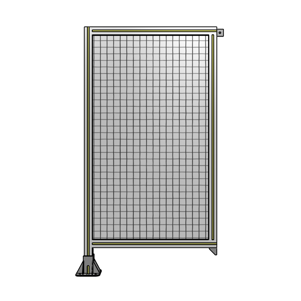 A1-1400-0750-0150-TYMFK SINGLE PANEL-LEG ON LEFT WITH TIE PLATES AND ANGLE 1400MM X 750MM 1" MESH, AS A KIT