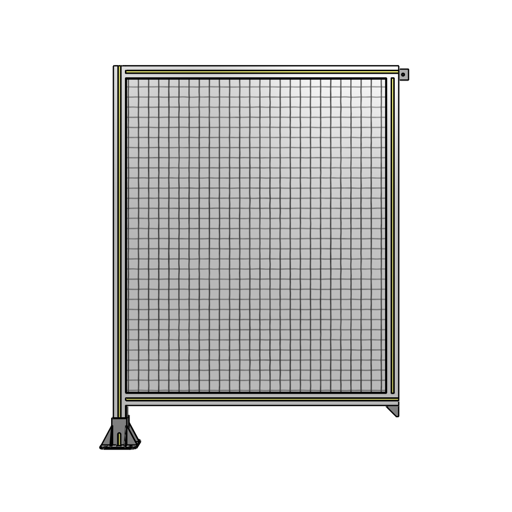 A1-1400-1050-0150-TYMFA SINGLE PANEL-LEG ON LEFT WITH TIE PLATES AND ANGLE 1400MM X 1050MM 1" MESH, FULLY ASSEMBLED